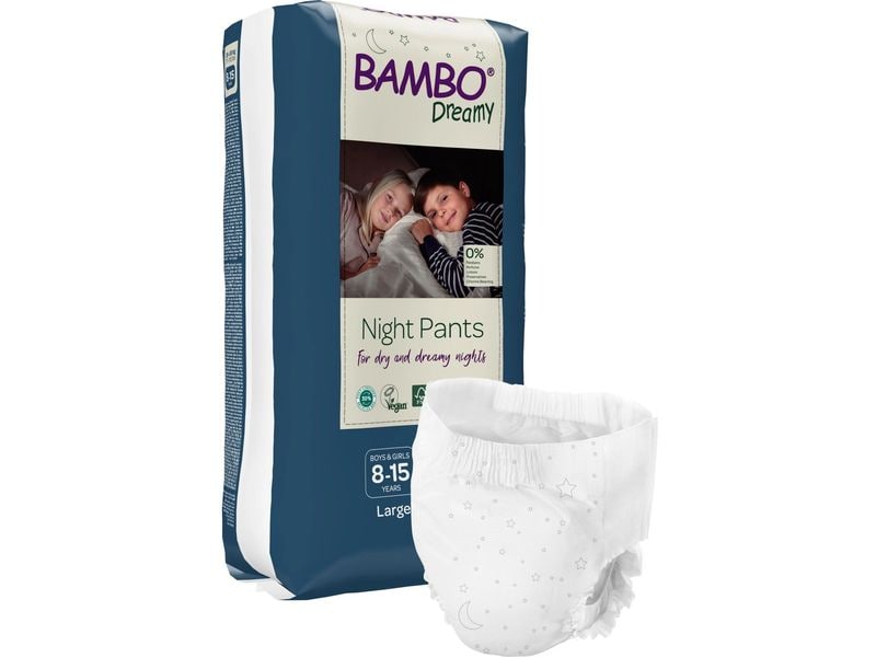 Bambo Nature Nachtwindeln Night Pants Large Grösse 8-15 Night Pants Large Gr. 8-15, 10 Stück