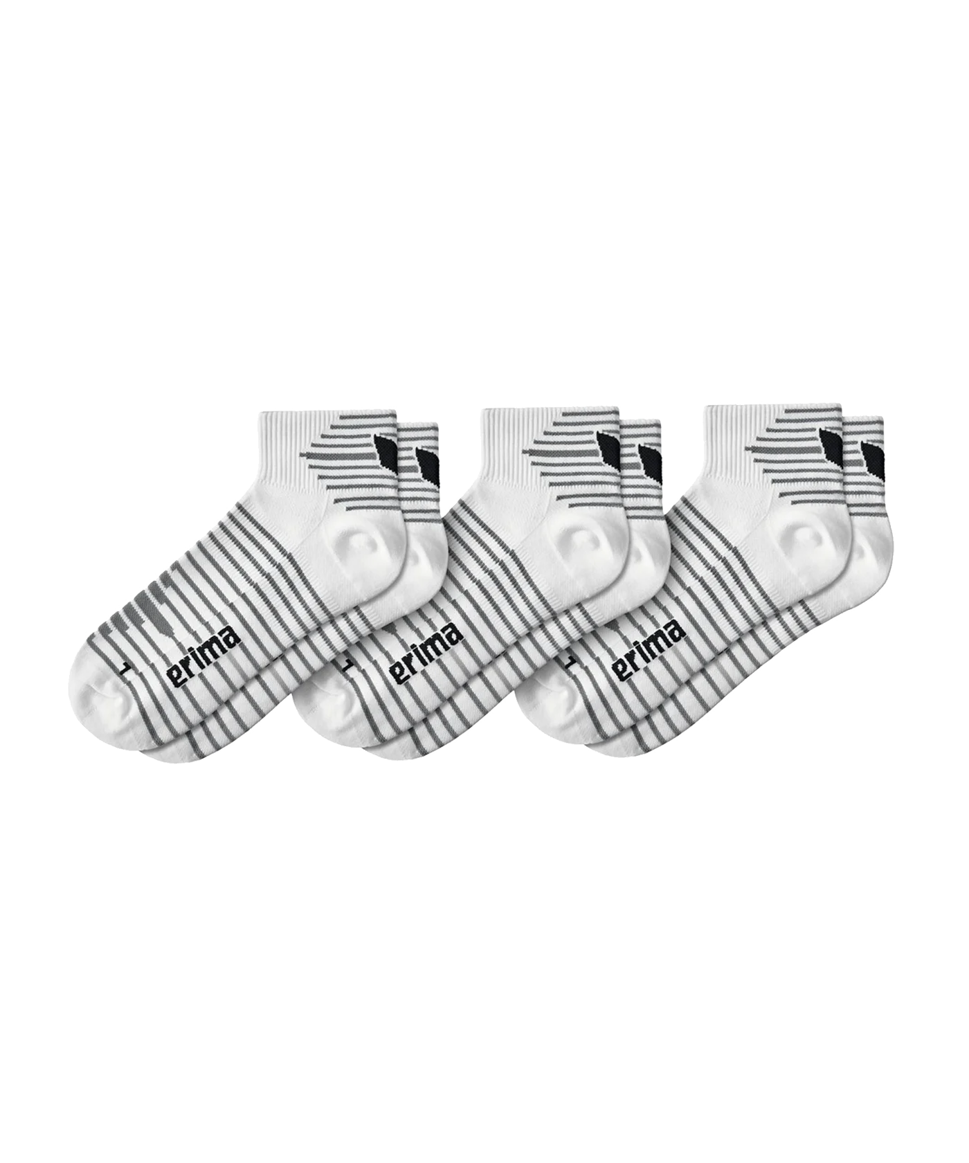 Erima 3-Pack Kurzsocken Weiss