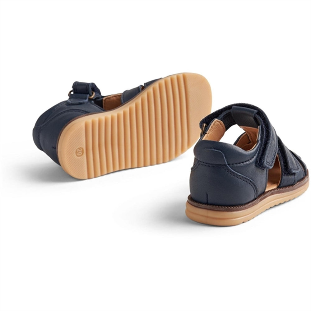 Sandal Closed Toe Sky Navy - Wheat||Wheat Footwear → Luksusbaby.dk