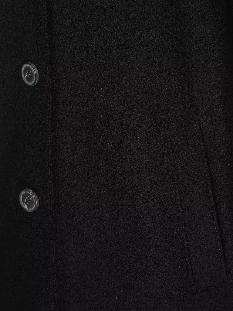 OUÍ Wollmantel schwarz