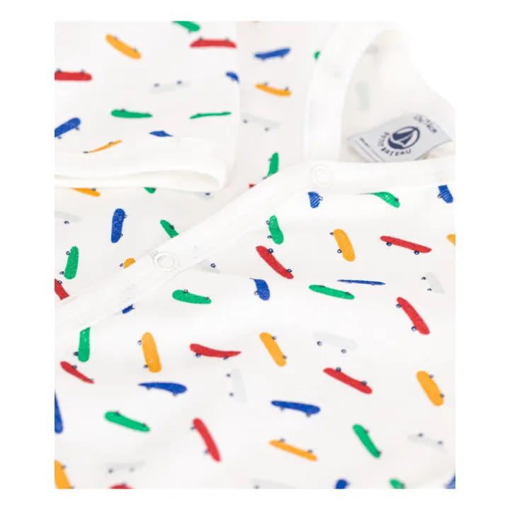 Petit Bateau Pyjama Miko Skates | Blanc