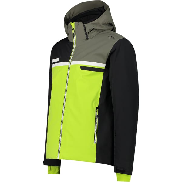 Veste de ski CMP MAN JACKET COLORBLOCK ZIP HOOD ACIDO