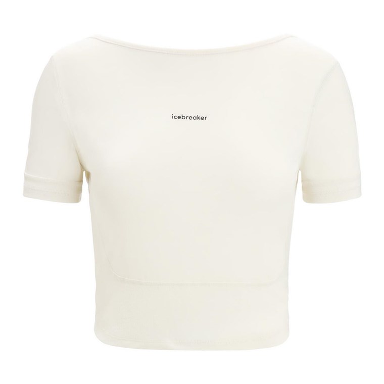 Icebreaker ZoneKnit Scoop Back SS Tee Women Chalk