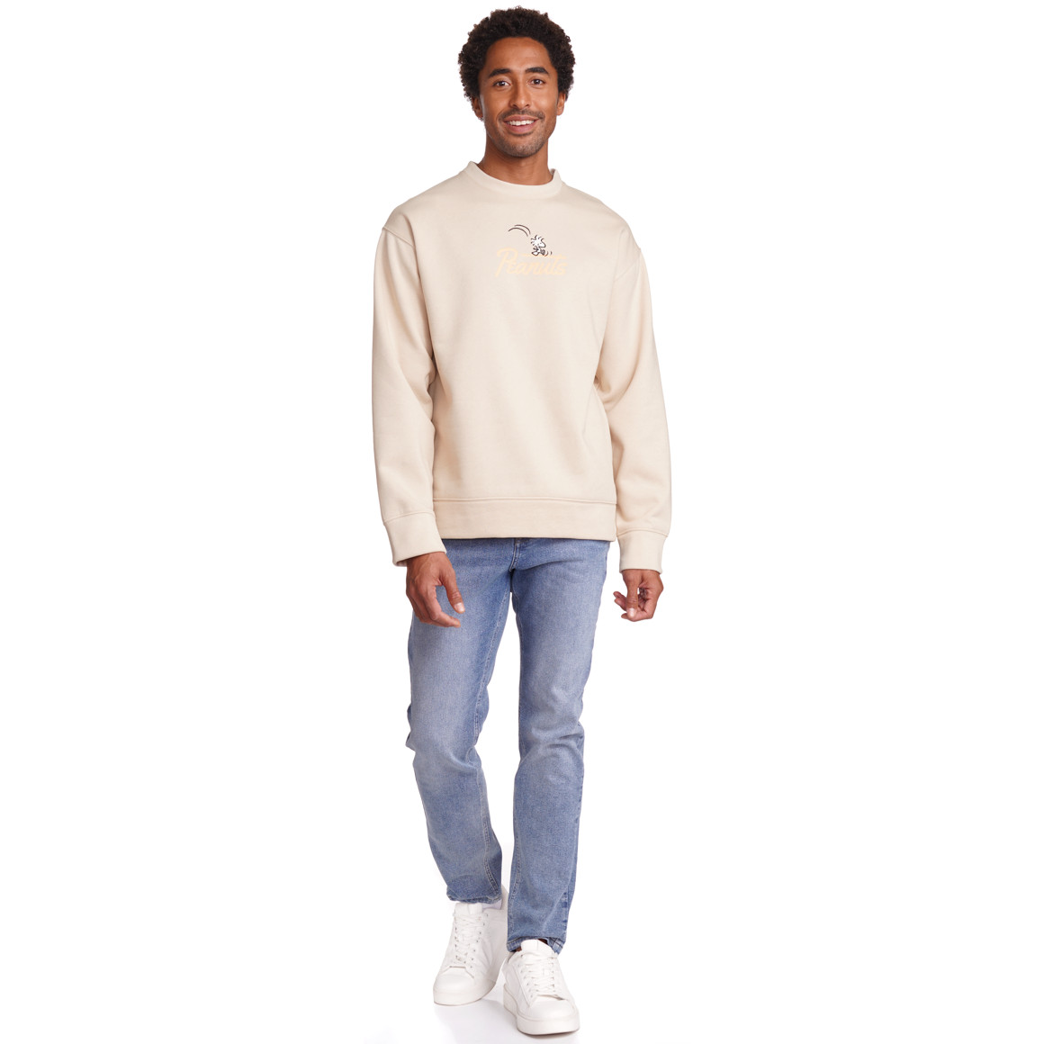 Jonas Nielsen Peanuts Sweatshirt mit Rückenprint beige