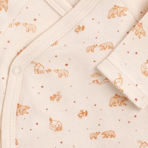Lot de 3 bodies 1 mois Orsino - Beige - SAUTHON Baby déco