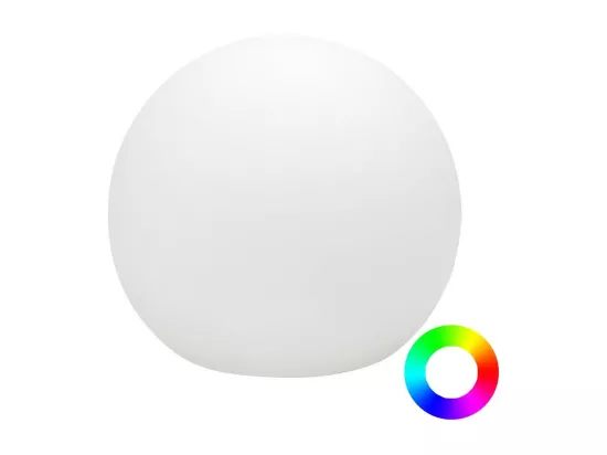 Boule lumineuse extérieure Buly 20 cm Solaire + flottant + RGB