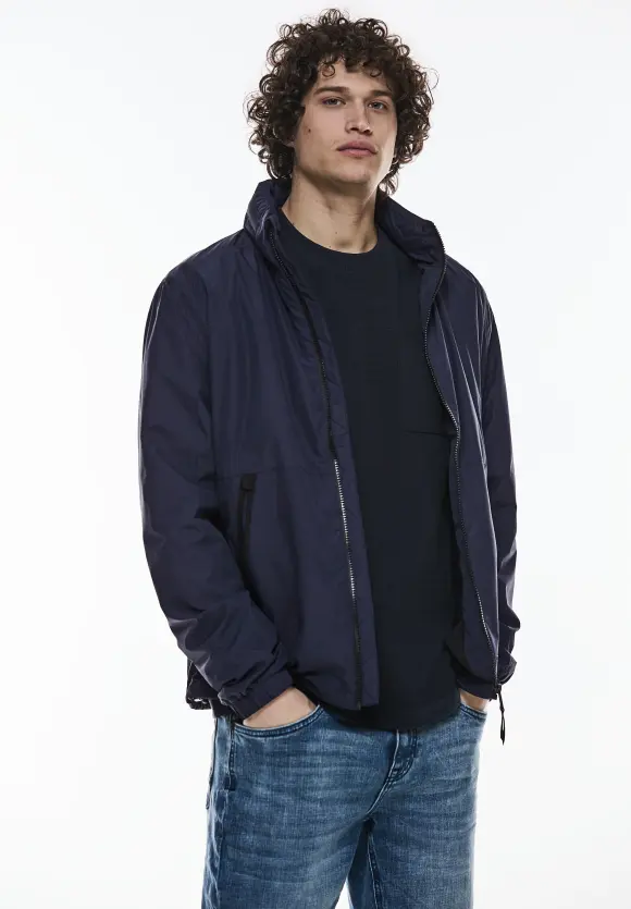 Windbreaker mit Stehkragen - dark nordic blue