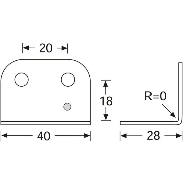 Adam Hall 4043 L-Ecke