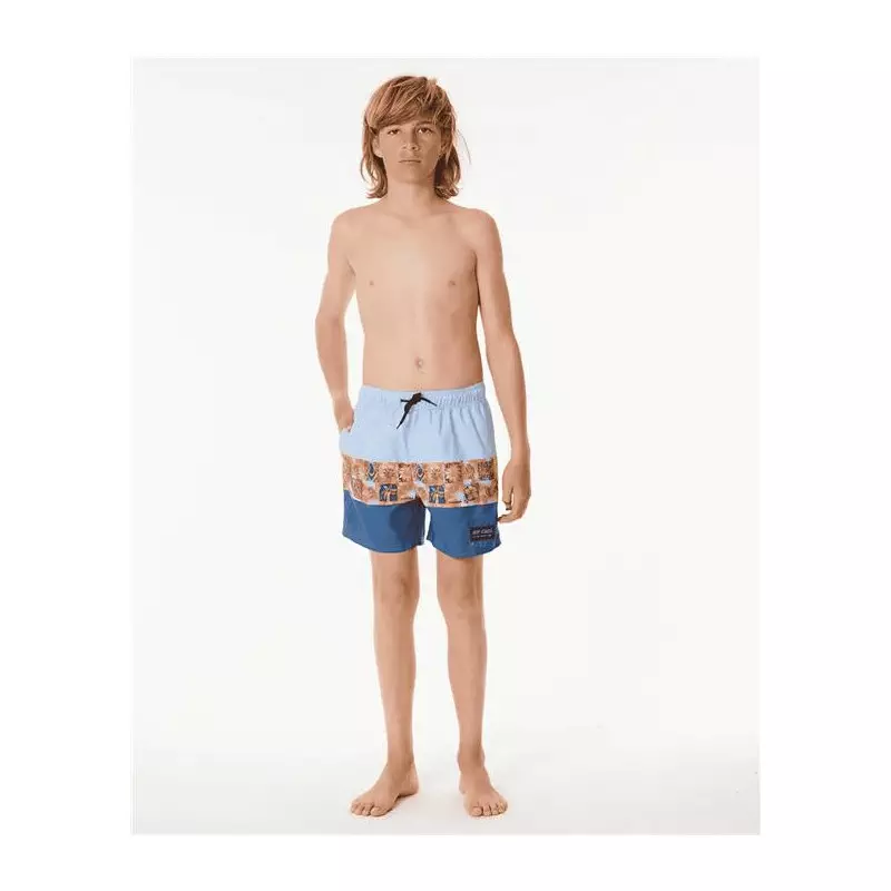 BoardShort junior RIPCURL Pure Surf Block Volley -Boy Cool Blue