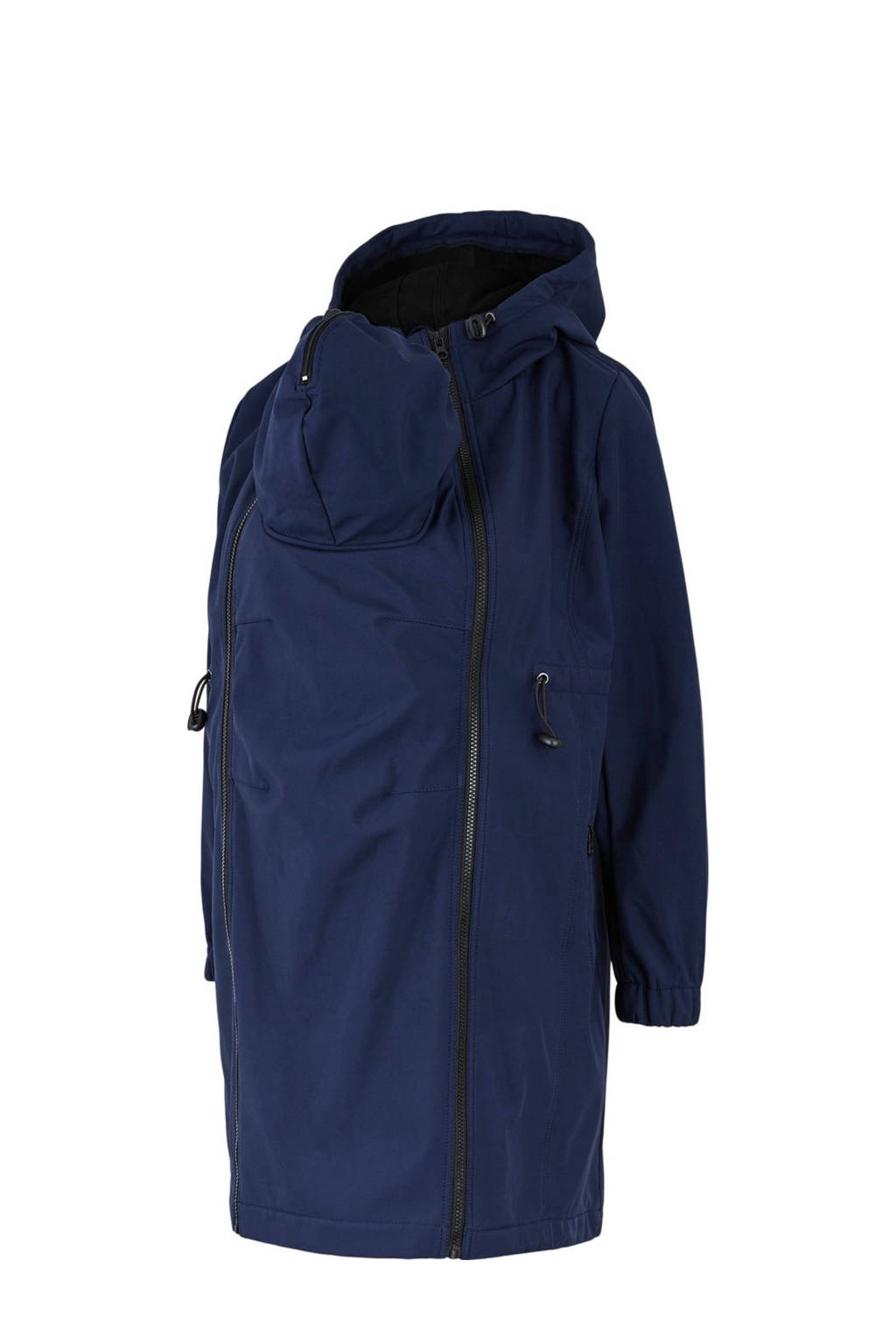 MAMALICIOUS loose fit zwanerschaps- en draagjas MLSHELLA donkerblauw