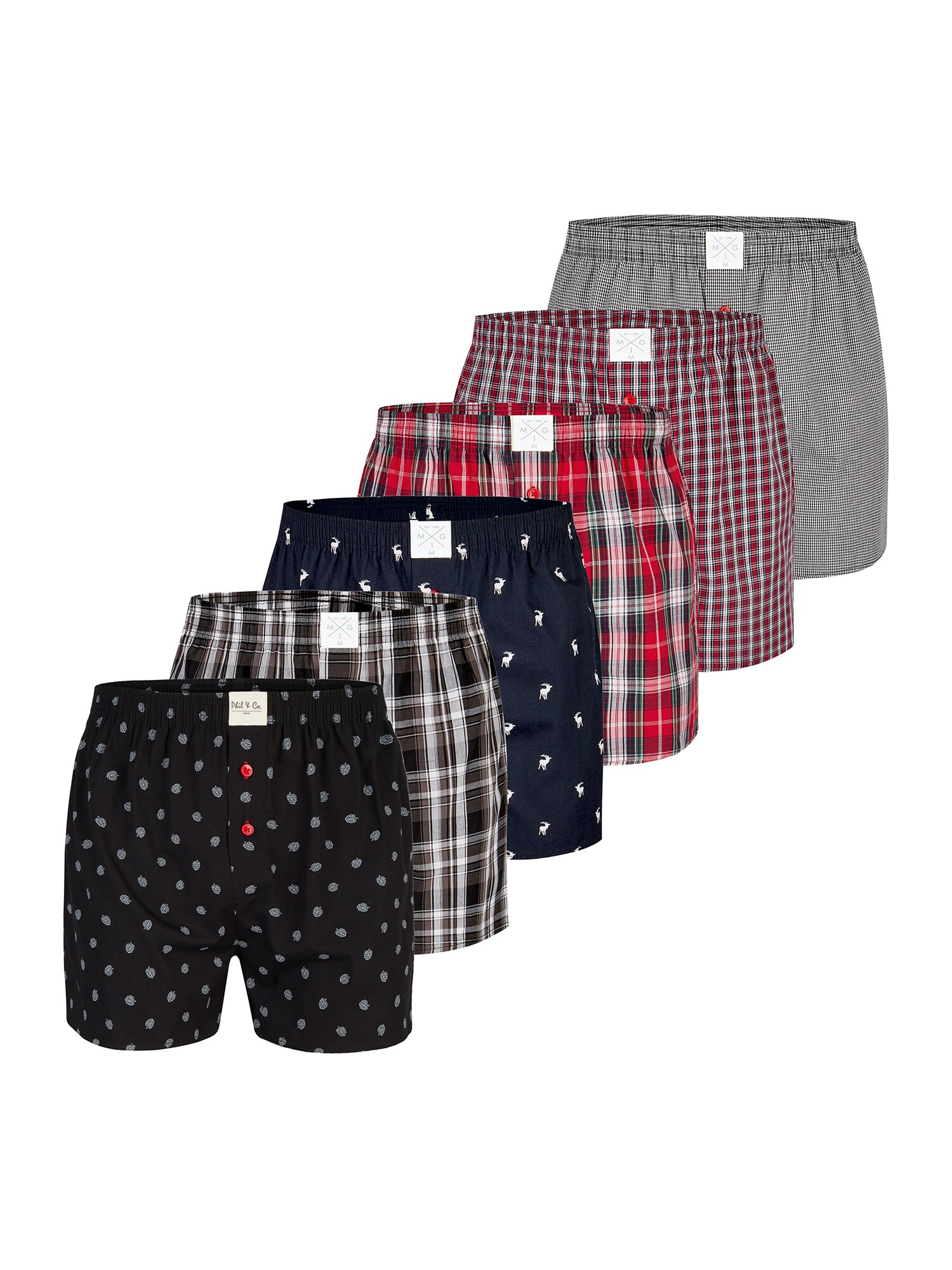 MG-1 Herren Boxer Classics 6er Pack