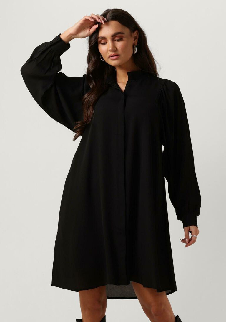BRUUNS BAZAAR zwarte bruuns bazaar mini jurk camilla phila dress