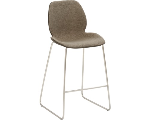 Barkruk Mayer zitmeubel mySOLO 1176 49 x 49 x 96 cm roestvrij staal/zwart + modder 1176-K4-528