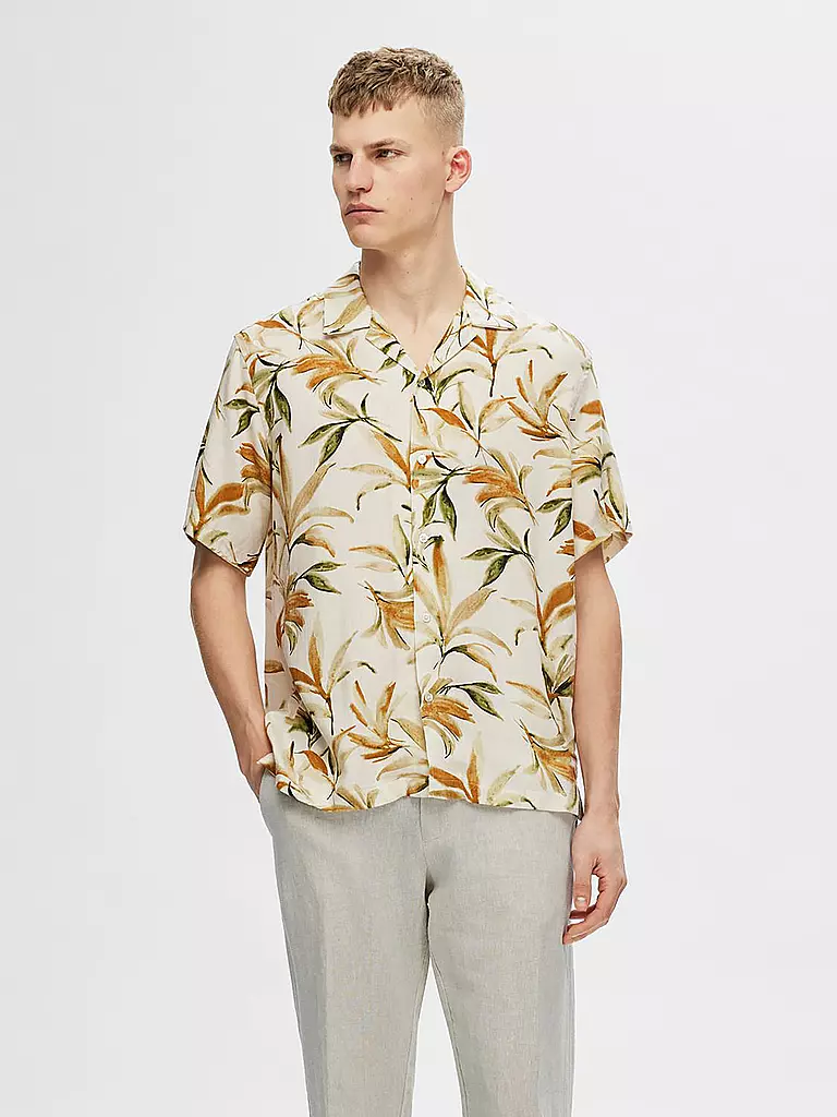 SELECTED Hemd Regular Fit SLHREG-NOA beige