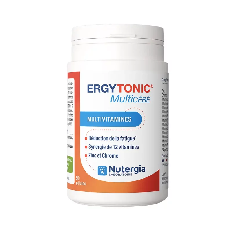 Vitalité - ERGYTONIC MultiCEBE - Multivitamines - 90 Gélules