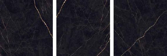 Navale Gelo vloertegel 120x120cm zwart goud marmer mat gerectificeerd