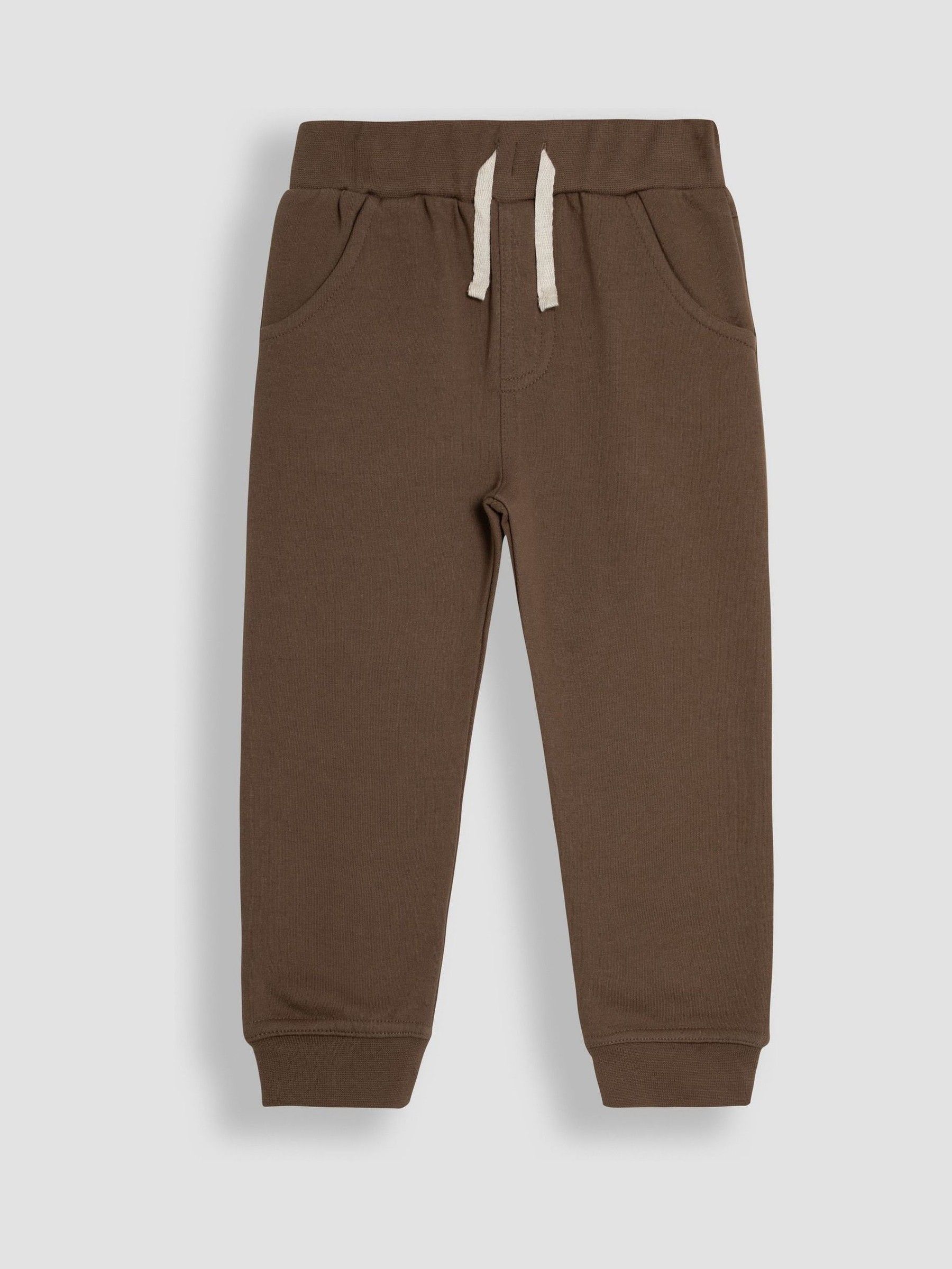 Bruin en naturel - JoJo Maman Bébé - 2 joggingbroeken