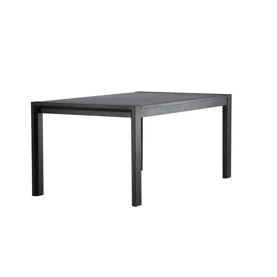 Eettafel Uitschuifbaar - Zwart Eikenhout - 170x95x75cm - Slider