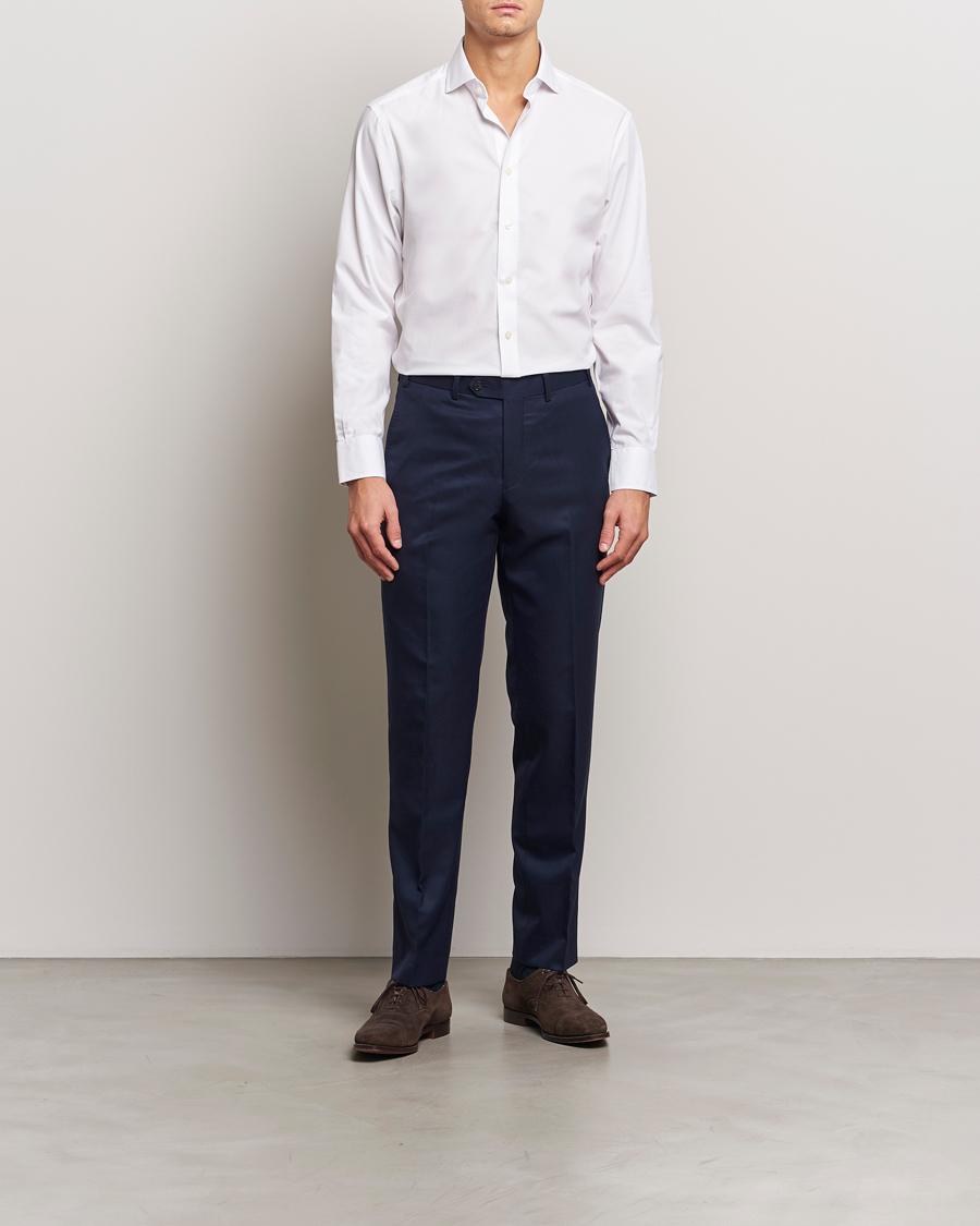 Charles Tyrwhitt Slim Fit Non Iron Poplin Cut Away Shirt White