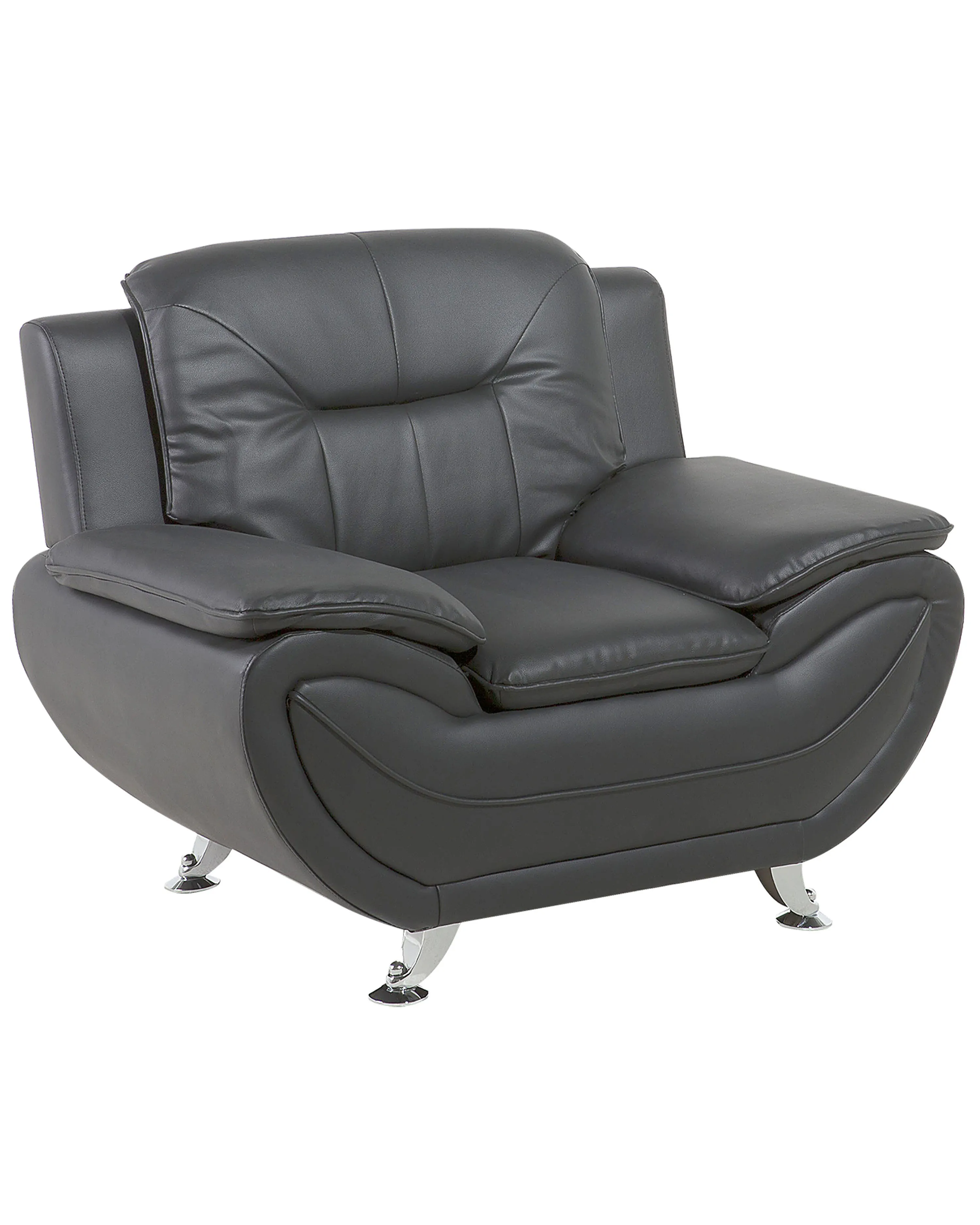 Fauteuil LEIRA II Kunstleer Grijs