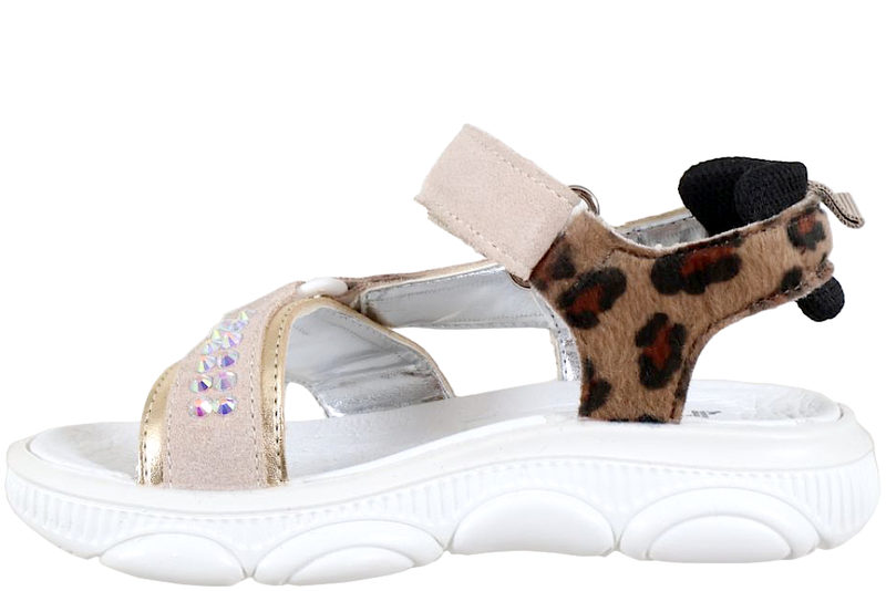 IMAC LEOPARD MULTI SANDAL I BEIGE RUSKIND