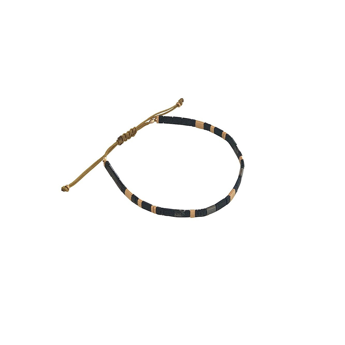 Bracelet Claire BERTEAU Nairobi Perles plates en verre 5