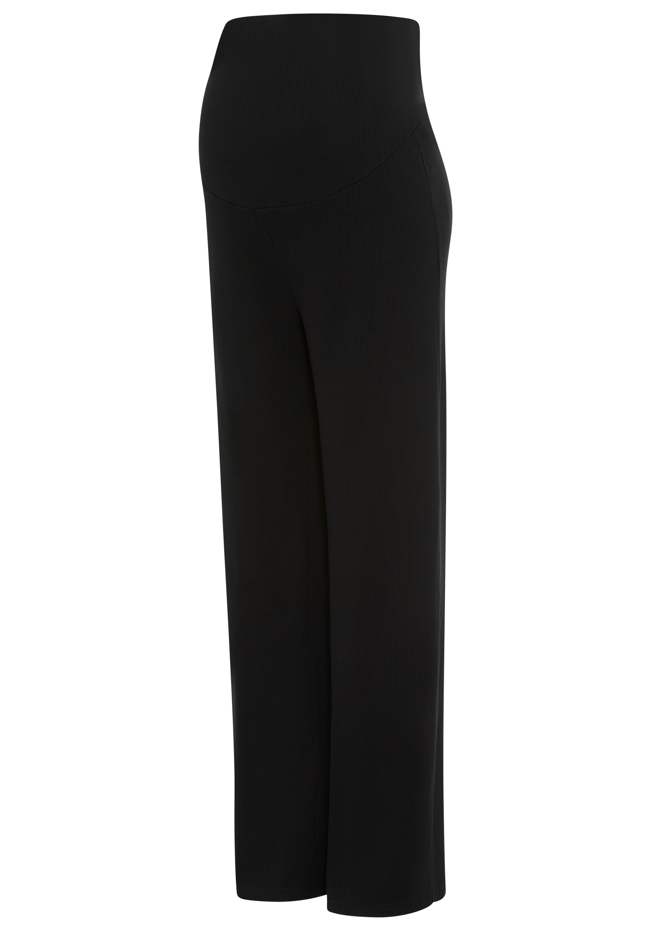 Neun Monate Umstandshose »Weite Jerseyhose für Schwangerschaft und Stillzeit«  Umstands-Hose aus Rippware mit weitem Bein