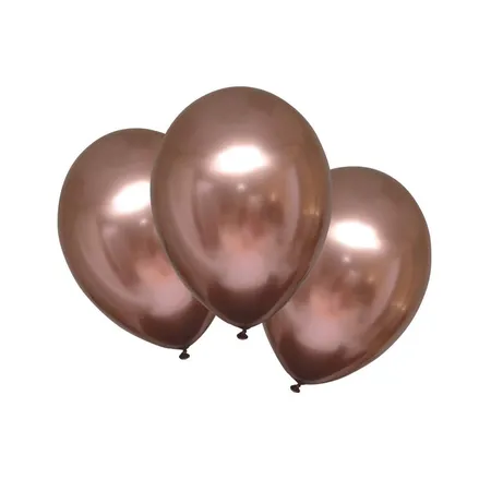 amscan Luftballons Satin Luxe Rosekupfer, 27,5 cm, 6 Stück
