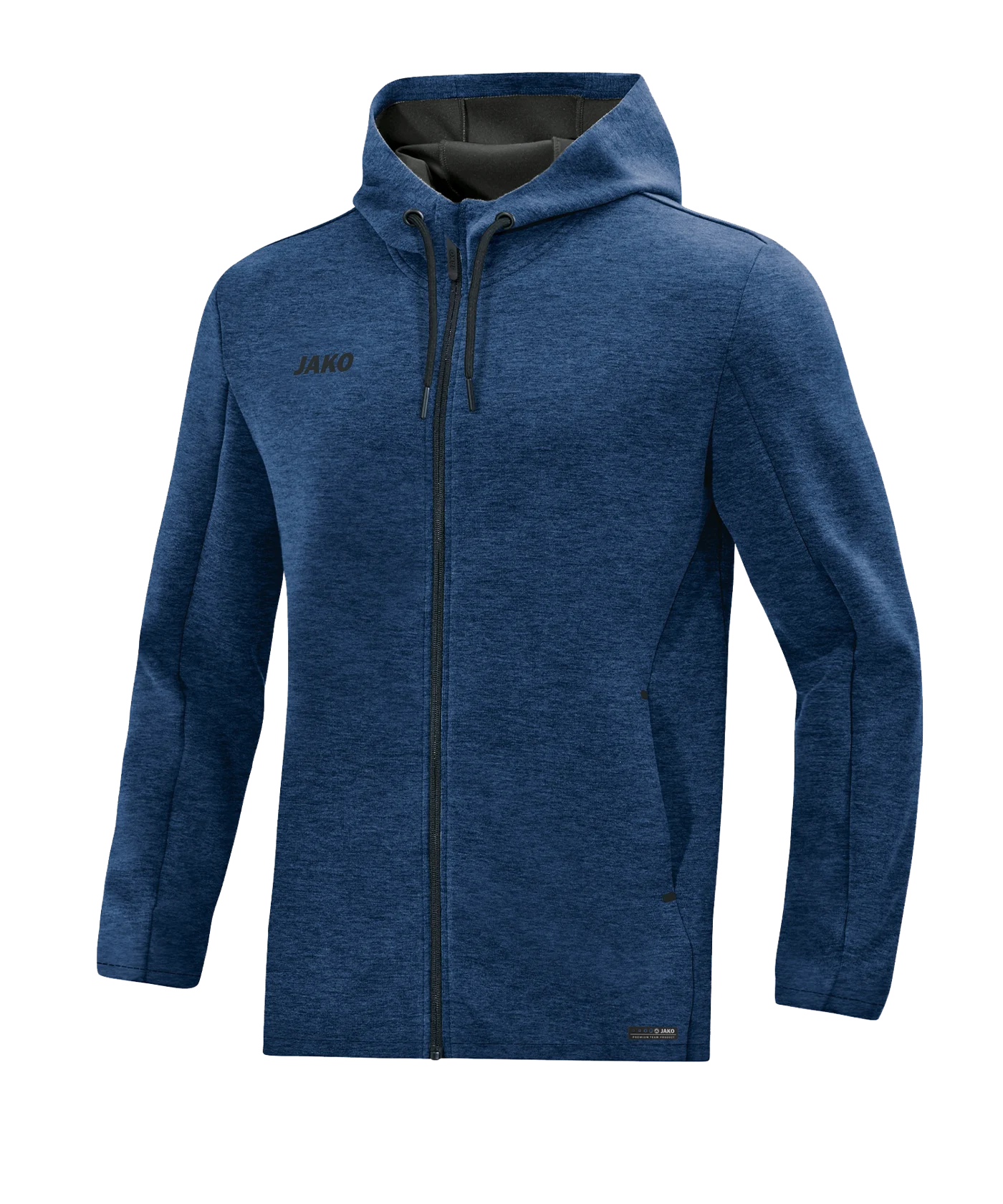 JAKO Premium Basic Kapuzenjacke Blau F49