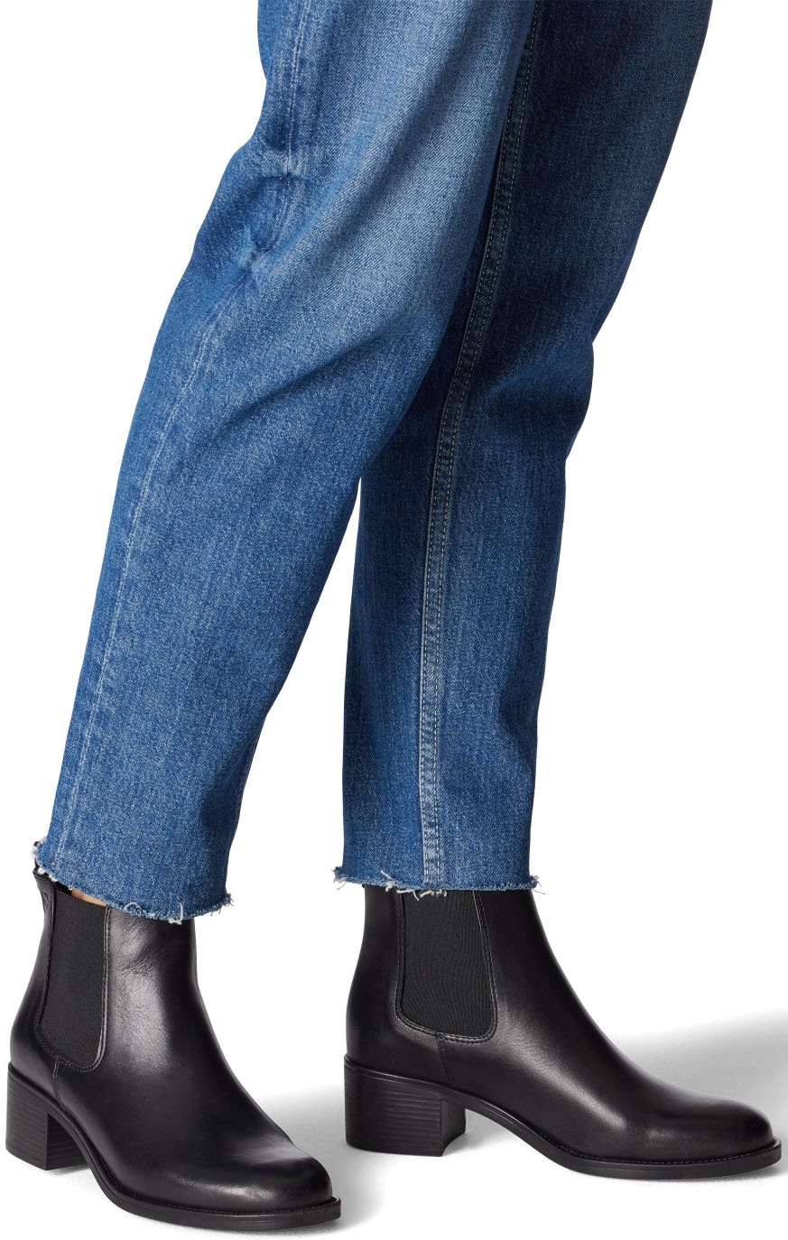 Tamaris Chelseaboots  Blockabsatz, Stiefelette, Schlupfschuh in schmaler Form