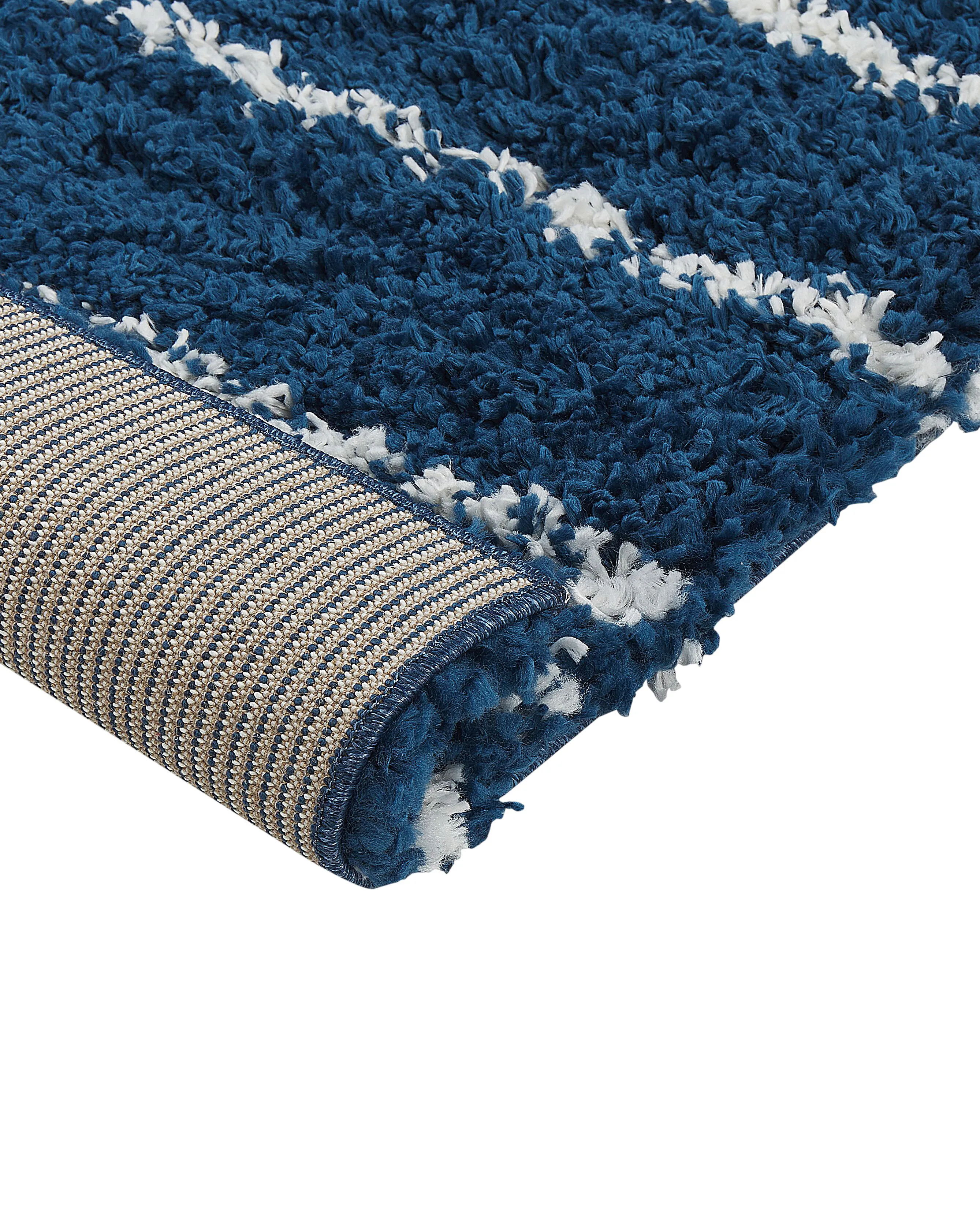 Hoogpoligvloerkleed TASHIR Blauw 160 x 230 cm
