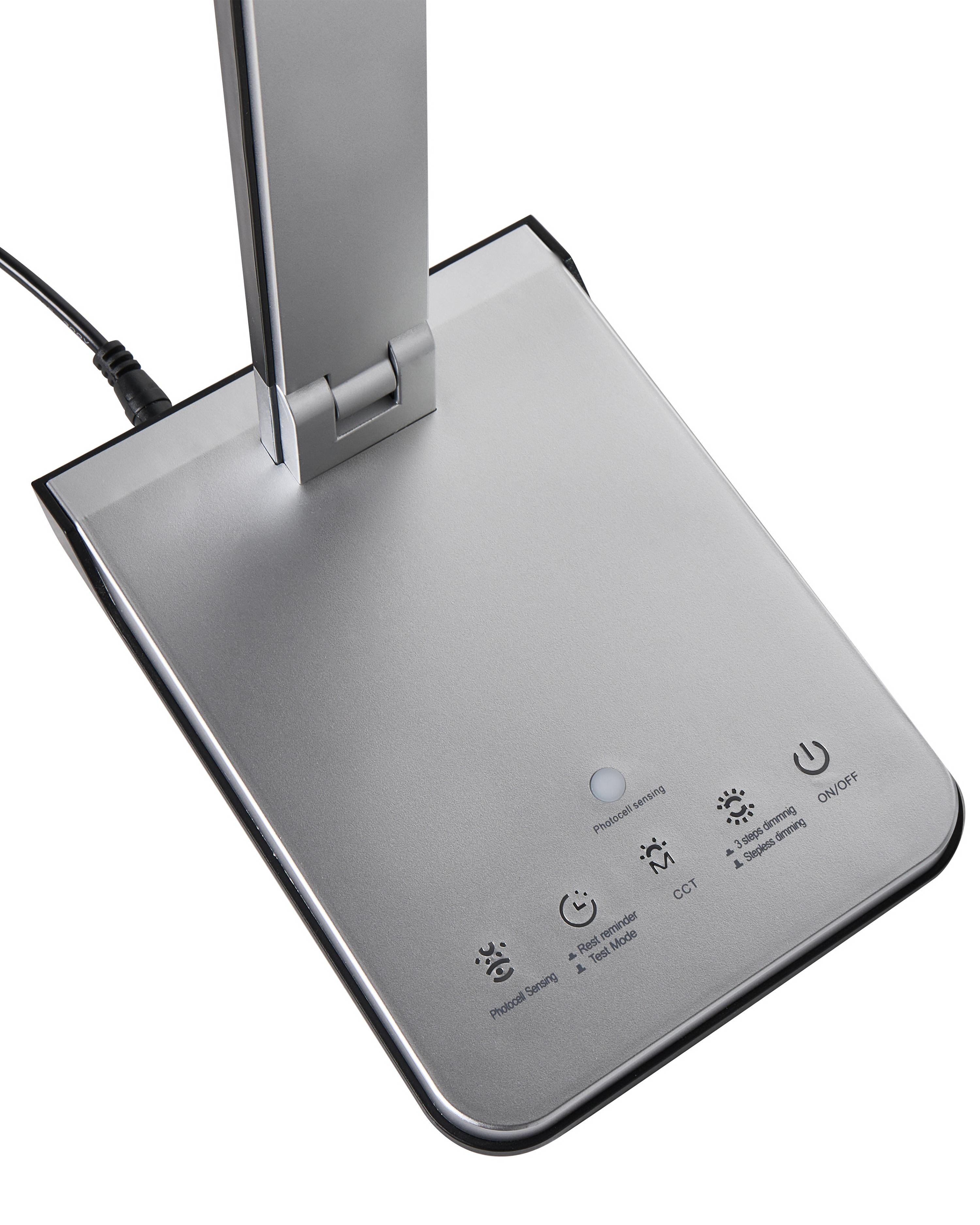 LED bureaulamp PICTOR met dimmer Zilver