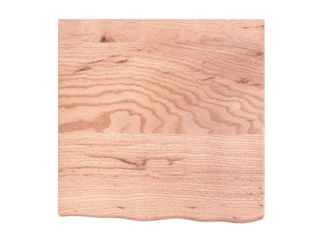 Comptoir de salle de bain marron 60x60x(2-6) cm bois traité