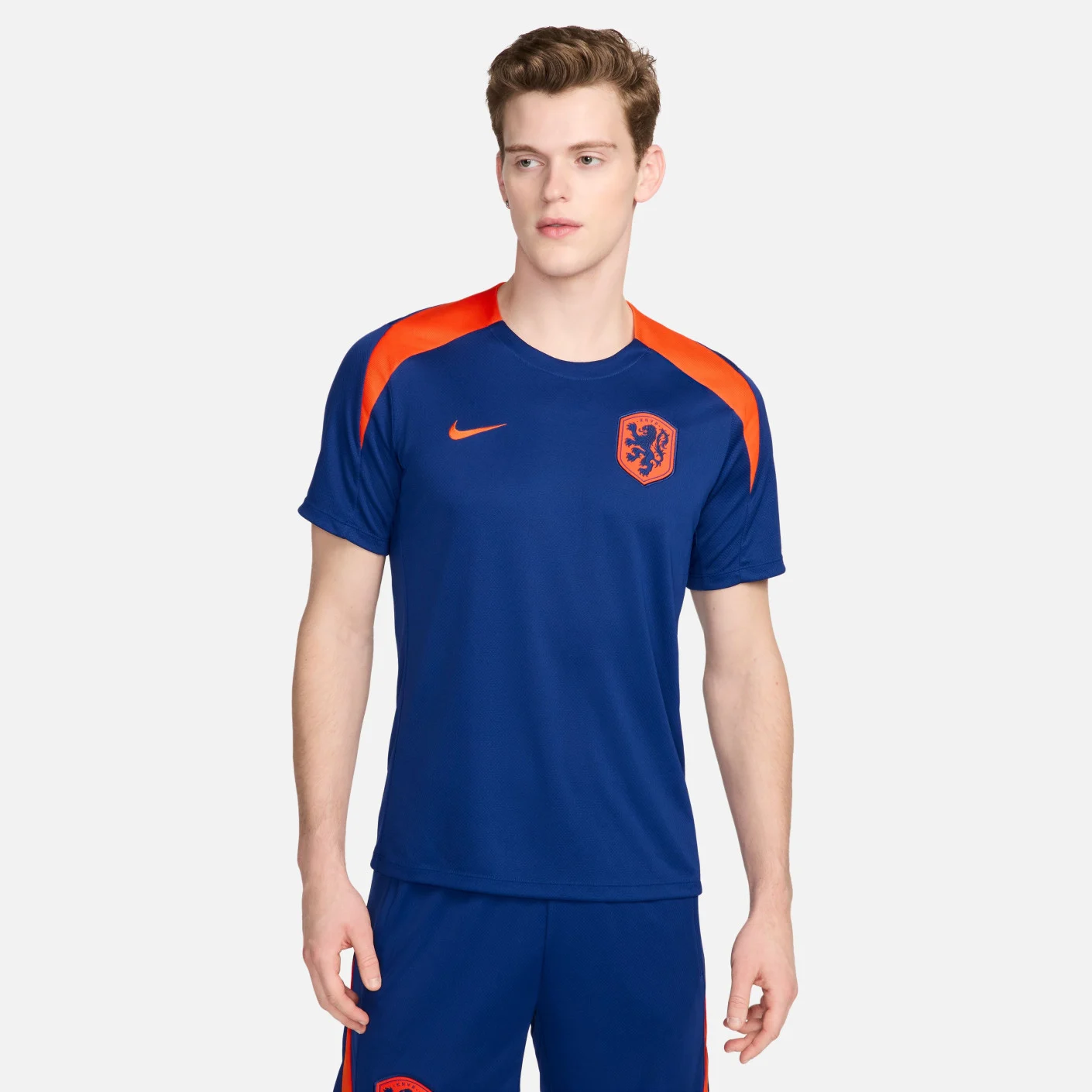 Nike Nederland Strike Trainingsset 2024-2026 Blauw Oranje