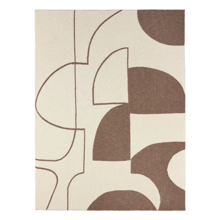 Broste Copenhagen Plaid en coton Maren | Marron glacé