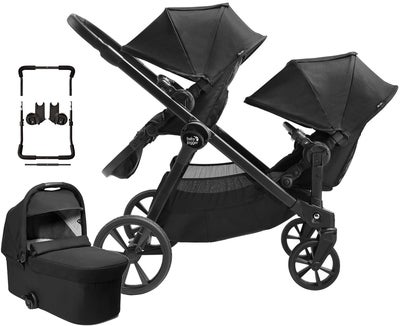 Baby Jogger City Select 2 Tencel Søskenvogn, Lunar Black