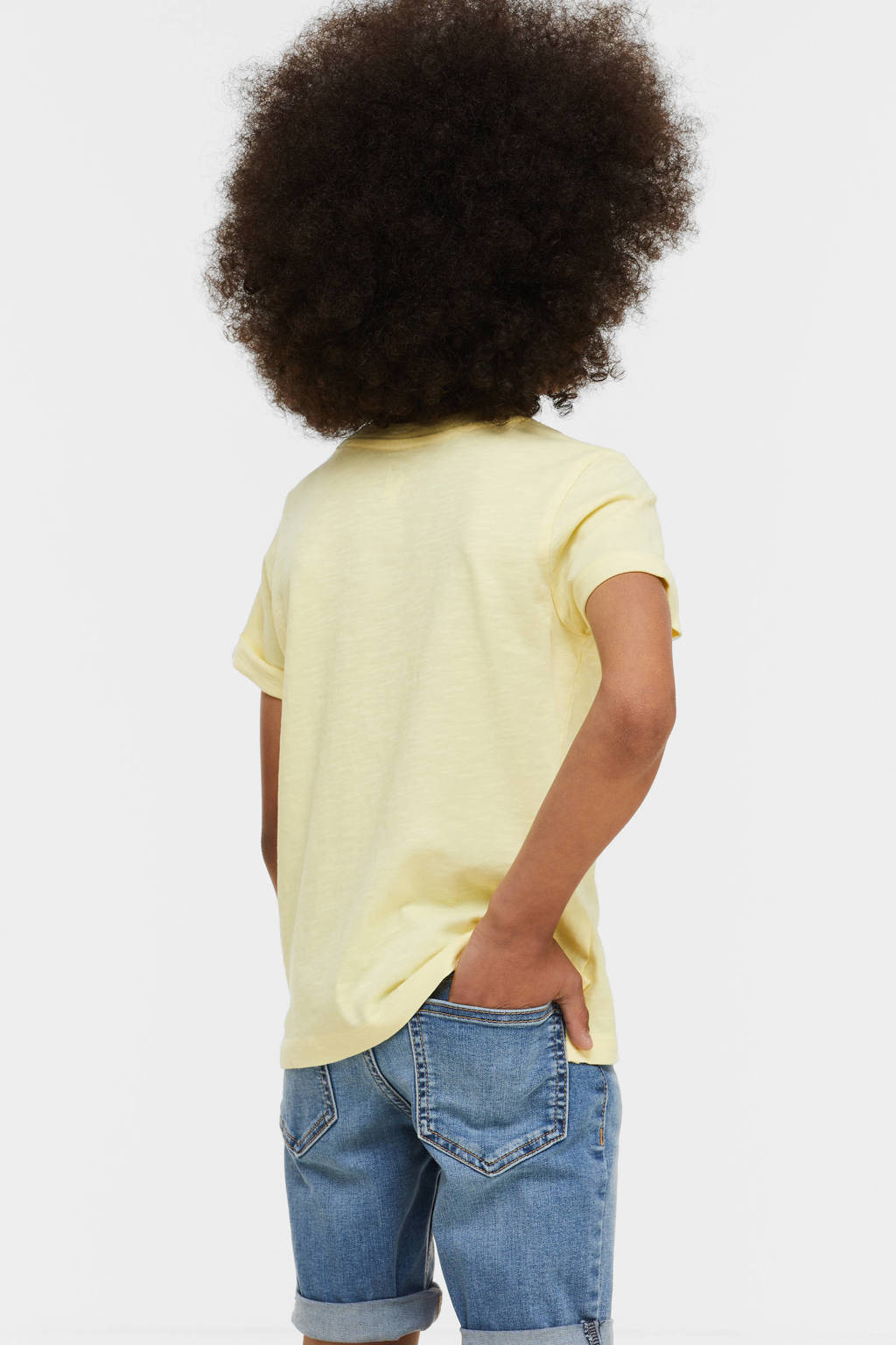 anytime T-shirt geel