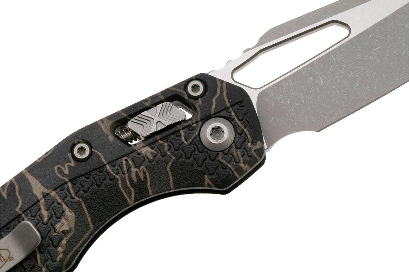Microtech MSI Standard Issue 210T-10APPMTSC, Apocalyptic Stonewashed M390MK, Tiger Stripe Tri-Grip Polymer zakmes