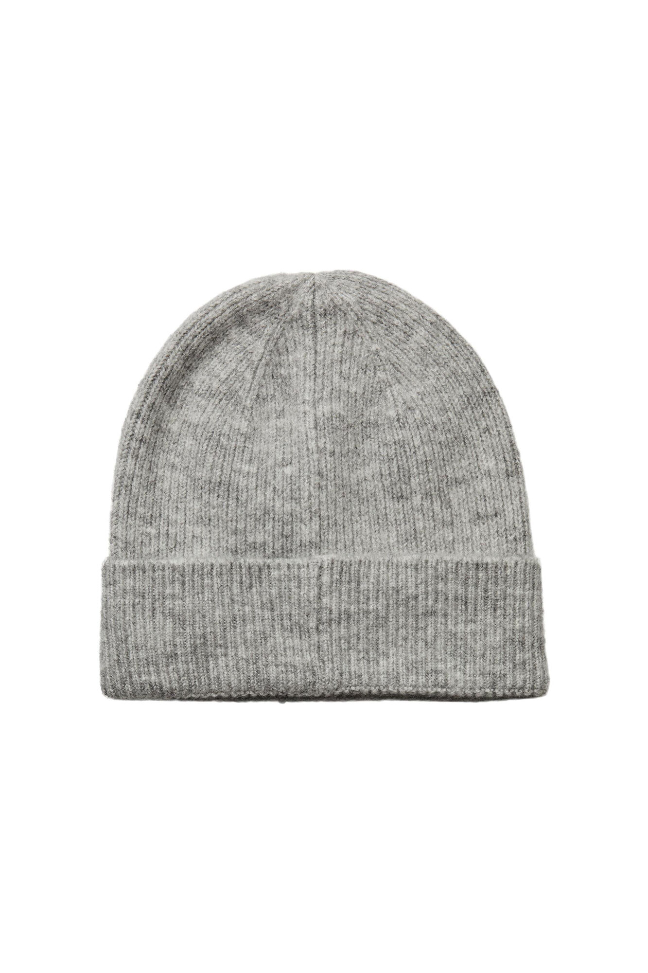 Gorro de tricô com detalhe em lurex. Estampa de flor em formato de diamante em um dos lados. Textura macia e aba dobrada.