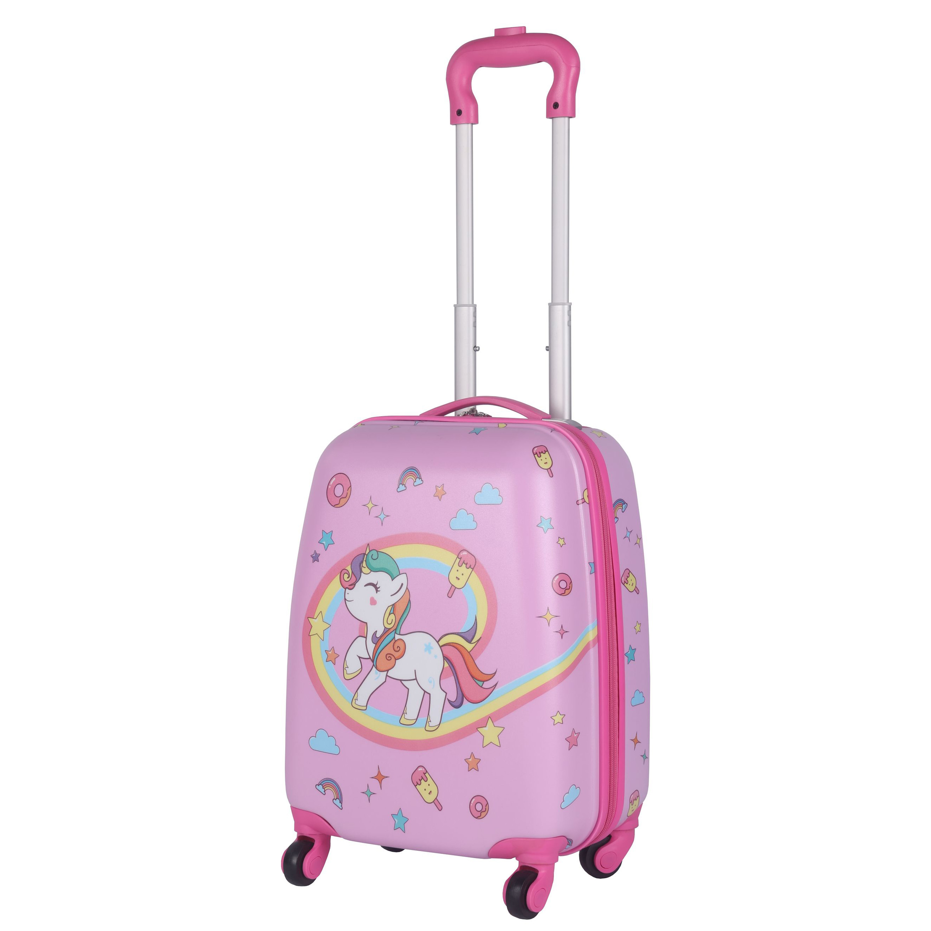 Kinderkoffer Hartschalenkoffer Einhorn rosa