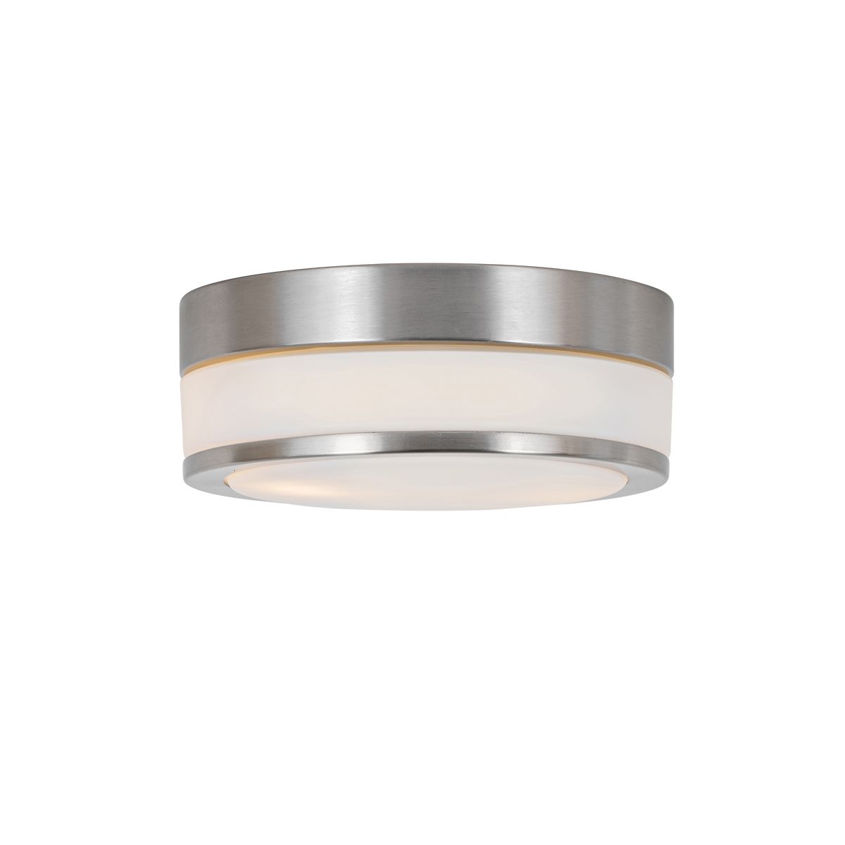 Moderne plafondlamp staal 23 cm IP44  - Flavi