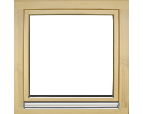 Houten raam, grenen, gelakt, 900x900 mm, DIN links