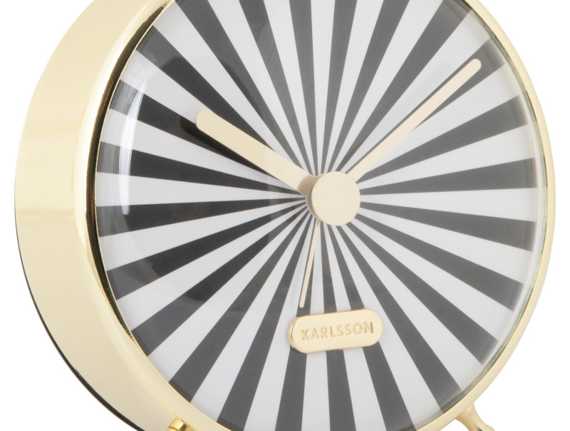 Alarm Clock Candy Swirl KA6008SB Soft brown & white
