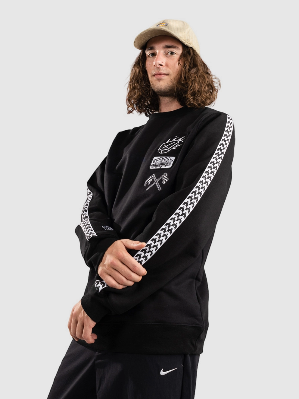 Lurking Class Burnouts Race Sweater black