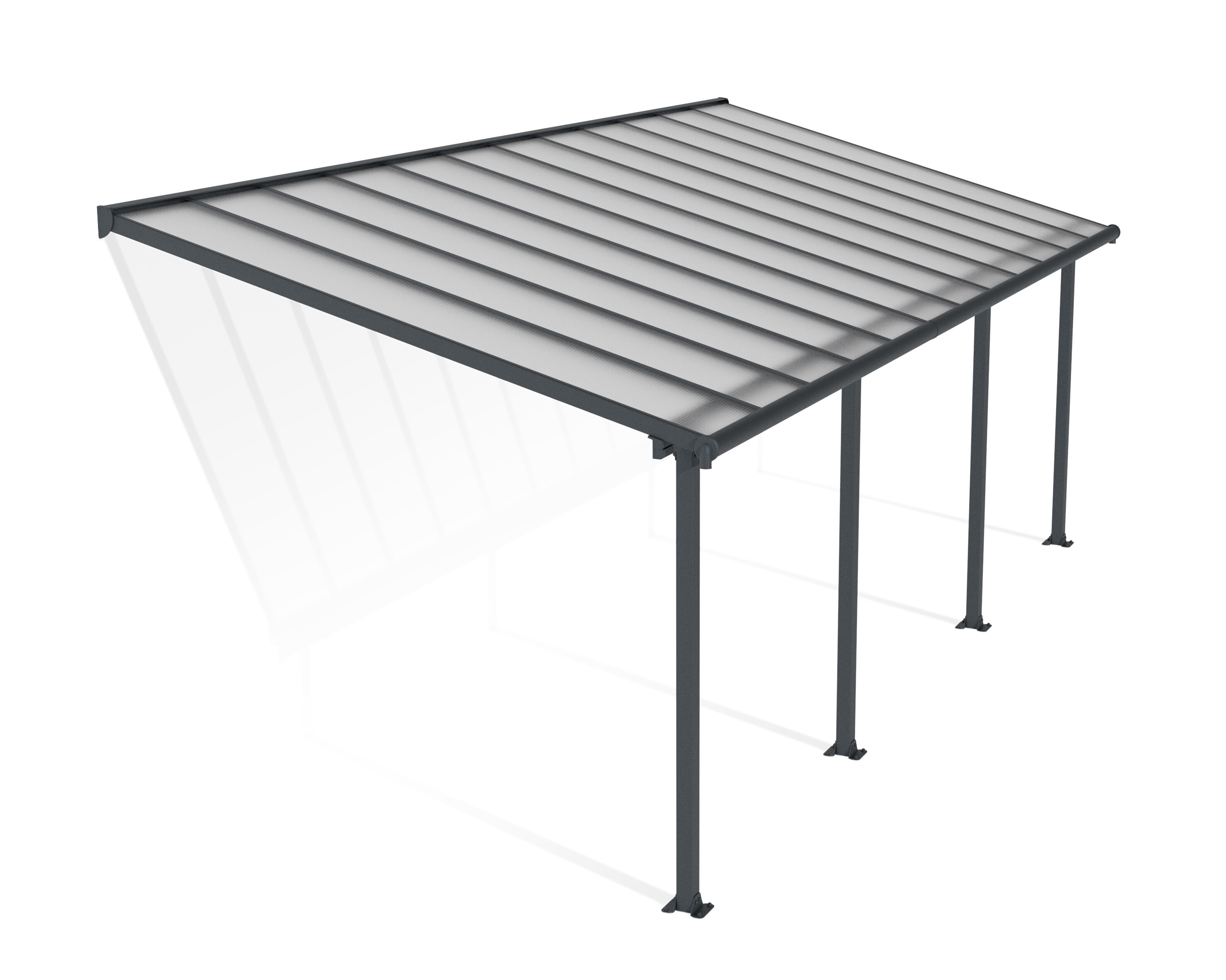Palram - Canopia Olympia Terrassenüberdachung anthrazit 739x295x305cm