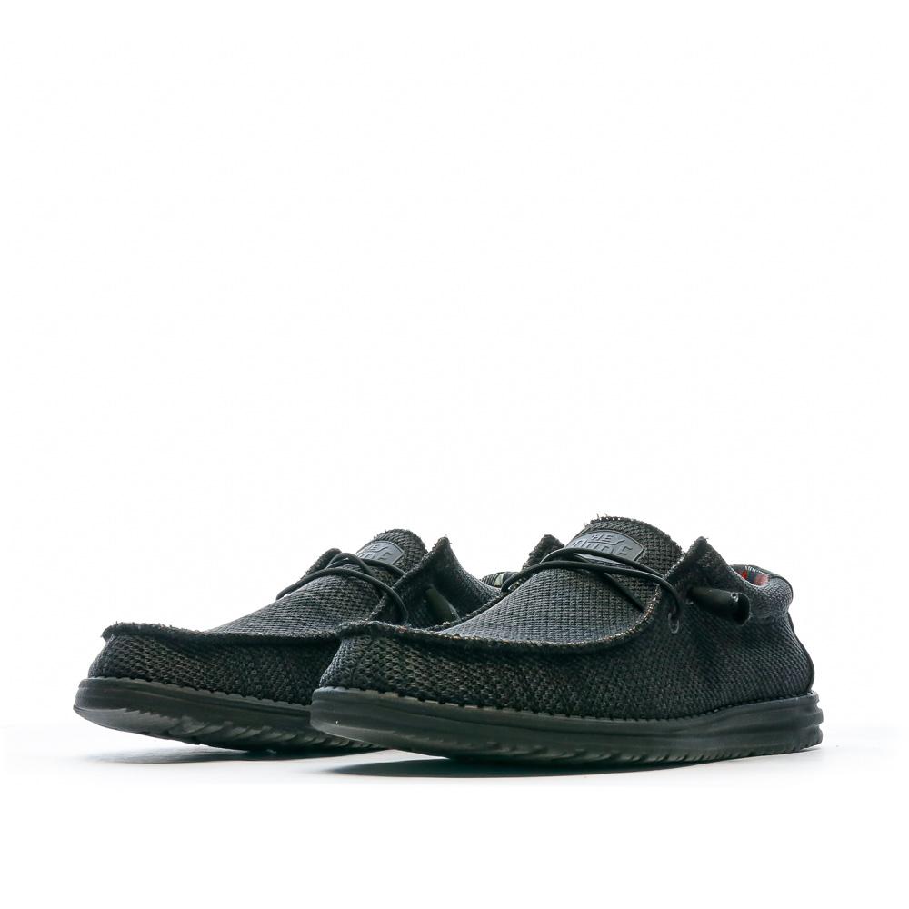 Hey Dude Chaussures Noir Homme Hey Dude Wally Sox