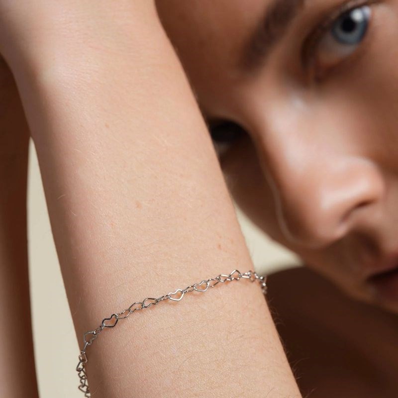 Bracelet chaîne coeur Rosefield Acier - JBHCS-J683