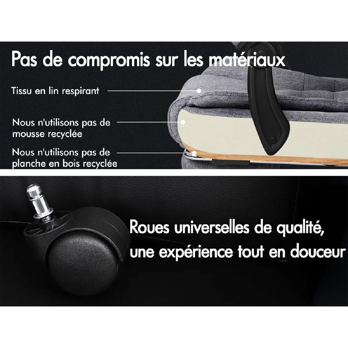 ALFORDSON Fauteuil de Bureau Massage