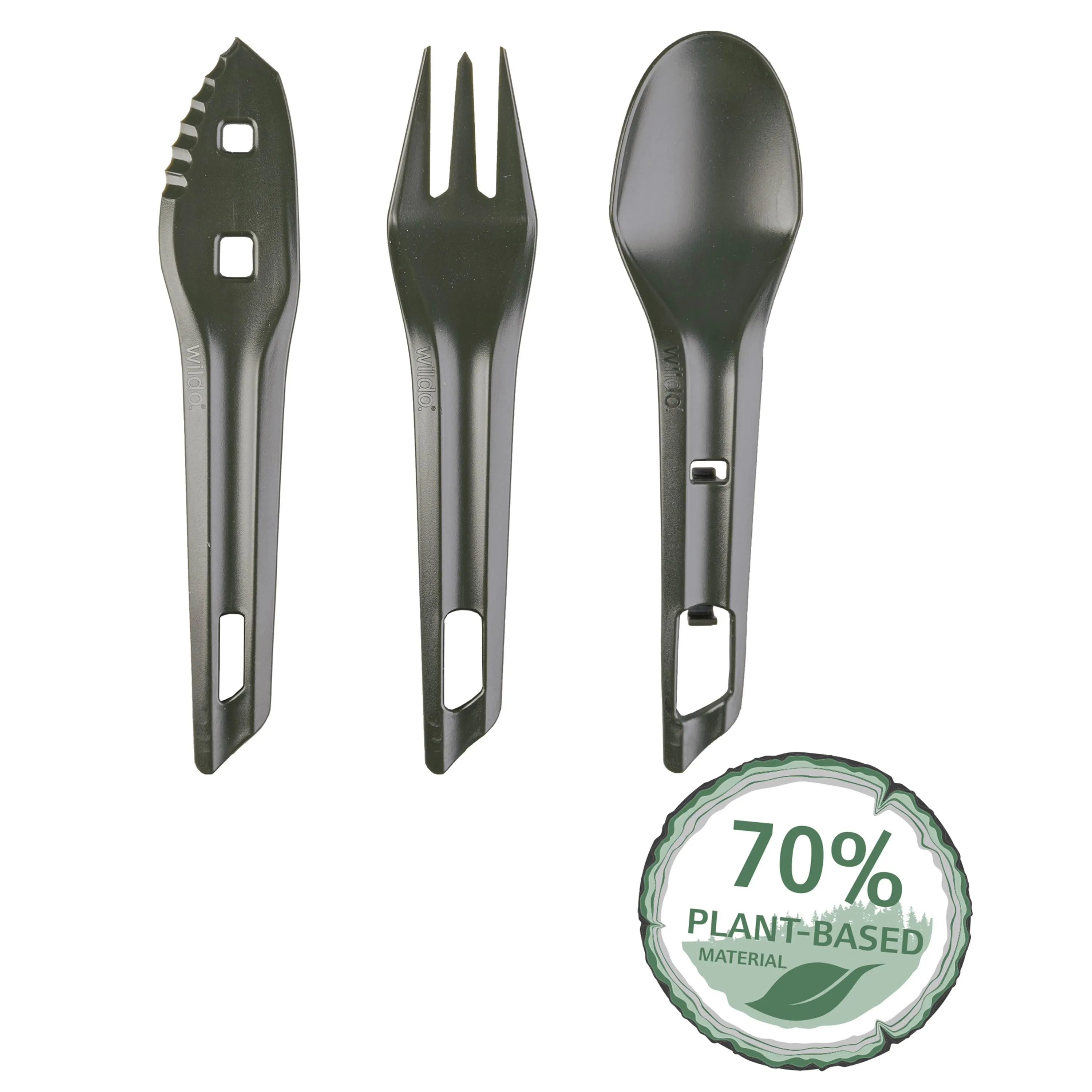 Wildo -  Wildo Besteckset The OCYS Outdoor Cutlery Set oliv