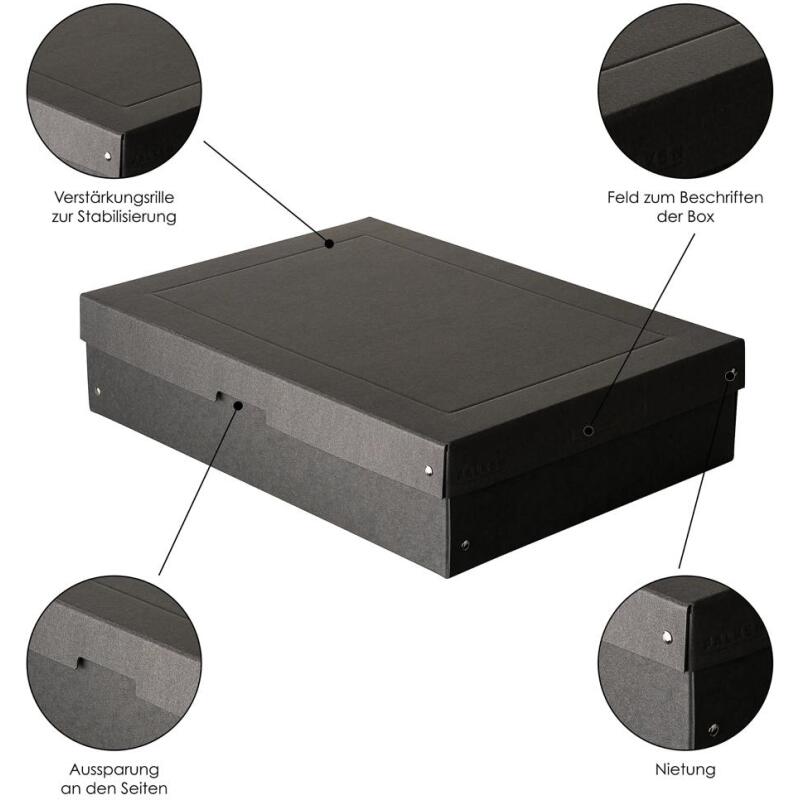 PureBox Black A3 100mm - Noir